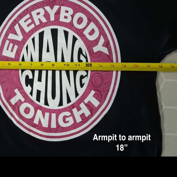 Everybody Wang Chung 2-Sided Black T-Shirt- UNISEX SIZE MEDIUM - Picture 7 of 9